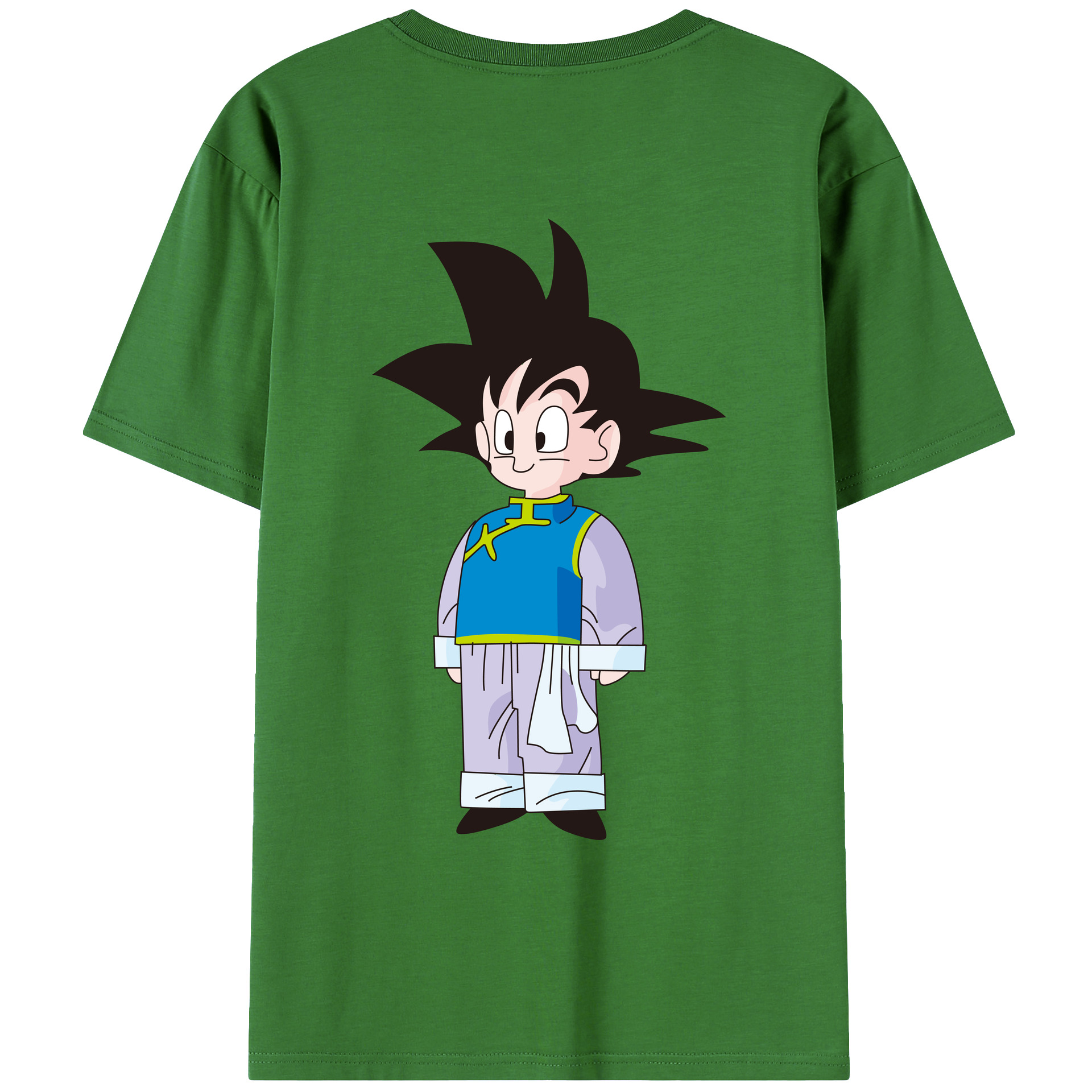 （画像用） ドラゴンボール 孫悟空（そん ごくう）Son Goku カカロット DRAGON BALL Kakarotto レディース半袖Tシャツ(バックプリント)